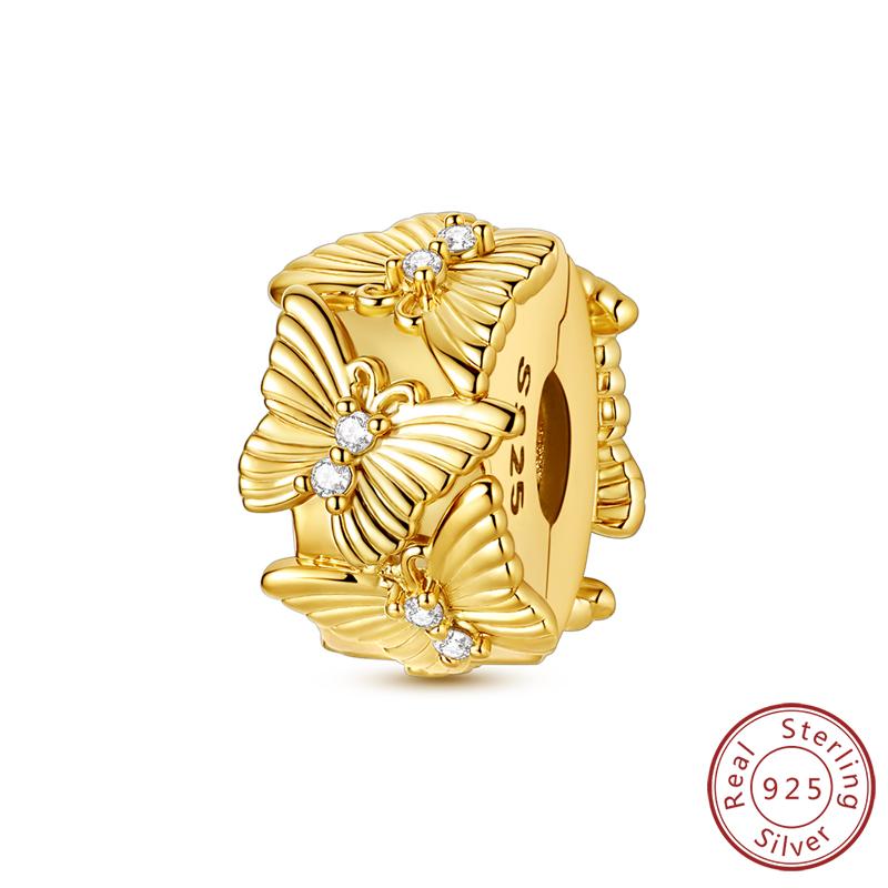 Оригинальные медные шармы, бусины, подвески, кленовый лист, белка, бабочка, кошка, бусины, подходят для браслетов, женское ювелирное украшение, аксессуар