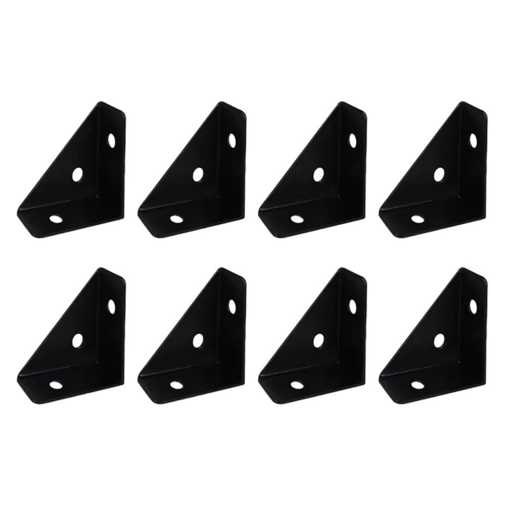 8pcs Heavy Duty Steel Right Triangular Angle Thicken Support Corner Stand Furniture Hardware
