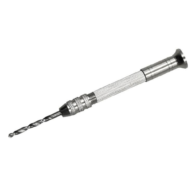 Ручная дрель Роторный инструмент Ручное спиральное сверло Алюминиевая ручная дрель для ювелирного дела, рукоделия, часового мастера, штифтов, работы по дереву