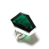 Натуральный Хромовый Диопсид Драгоценный Камень Серебро 925 пробы Подарочное Кольцо Размер 6 f4p44