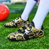 Fashion Pink Children's Cheap Football Shoes Hook and Loop Boys Girls Training Soccer Cleats Kids Soccer Shoes Futsal Sneakers
