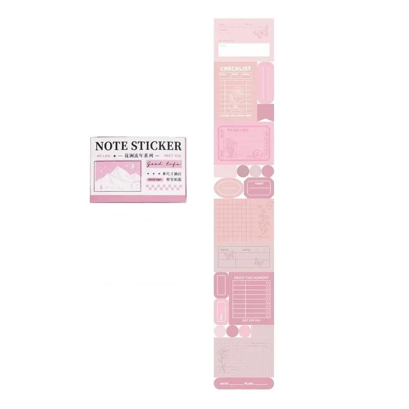 Pull Out Style Washi Tape Retro American Style Decorative Scrapbook Sticker Asethetic Study Sticky Note Cute Stationery Sticker