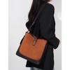 Suede Cowhide Shoulder Bag: Trendy, Large-Capacity, Genuine Leather Messenger for Simple Commutes