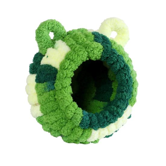 Плюшевое гнездо для птиц Мягкий круглый домик для птиц с ушками Уютное теплое гнездо-укрытие для попугая Пушистая пещера-гнездо для неразлучника конура волнистого попугайчика кореллы