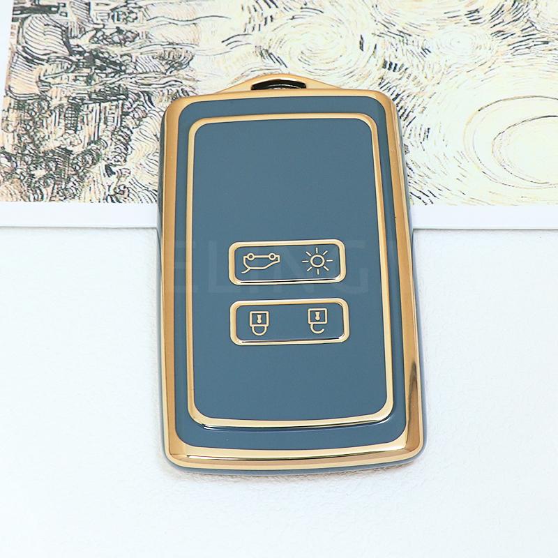 For Renault Captur Koleos Kadjar Zoe Arkana Espace Clio Megane Grand Scenic Sandero Dacia Anti-dust Card Car Key Case Cover