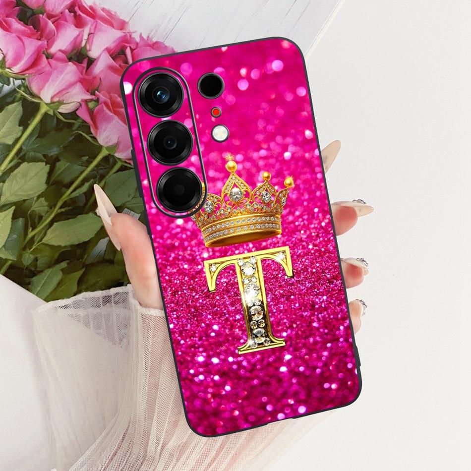 Для Tecno Camon 50 4G CN5 Crown Letter Чехол для телефона Для Tecno Camon50 4G Черный Силиконовый Мягкие Чехлы Бамперы