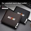 xkhr10 Men Leather Zipper Wallet Coin Pocket Vintage Big Capacity Male Short Money Purse For Mitsubishi Outlander Lancer Eclipse Mirage