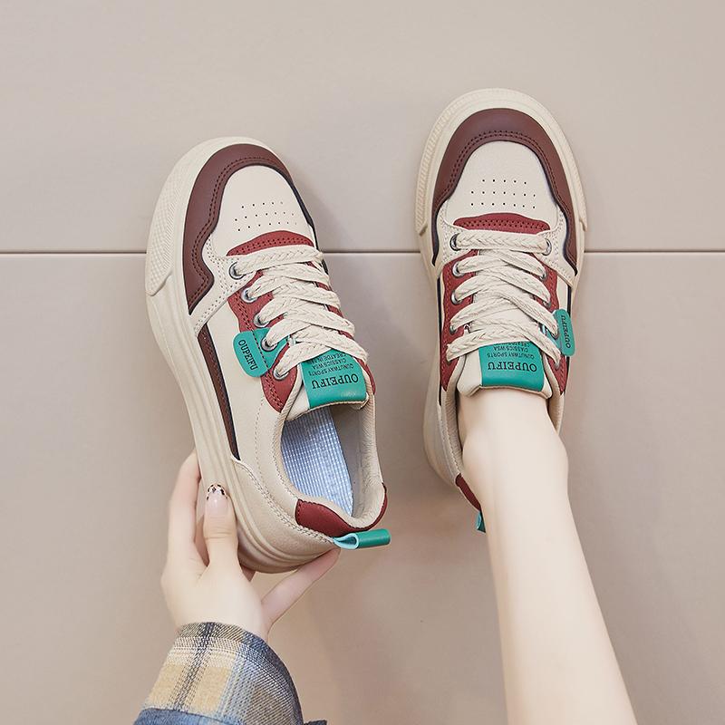Fashion 2024 Autumn Fashion New Women's Comfortable Solid Color Lace-up Low-top Simple Sports Shoes