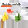 Traceless Cable Organizer: Punch-Free Sticky Thumb Hook Holder