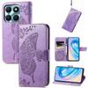 For Honor X6a 4G Case Wallet Leather Phone Cover Butterfly Pattern
