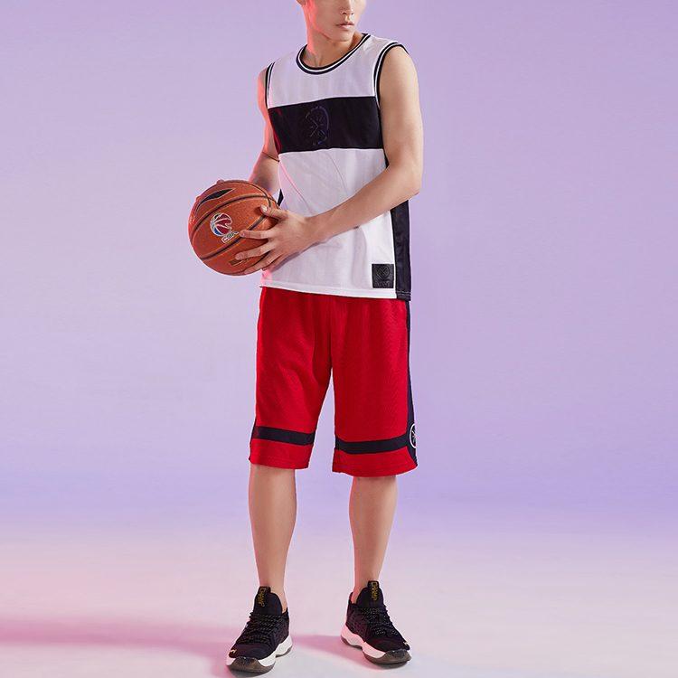 Баскетбольные шорты Li Ning мужские Бычий Красный AAPQ235-3