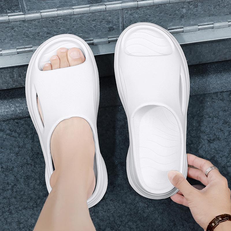 Модные летние мужские классические сандалии Модные повседневные мужские сандалии EVA с мягкой массажной подошвой нескользящие пляжные тапочки для улицы больших размеров