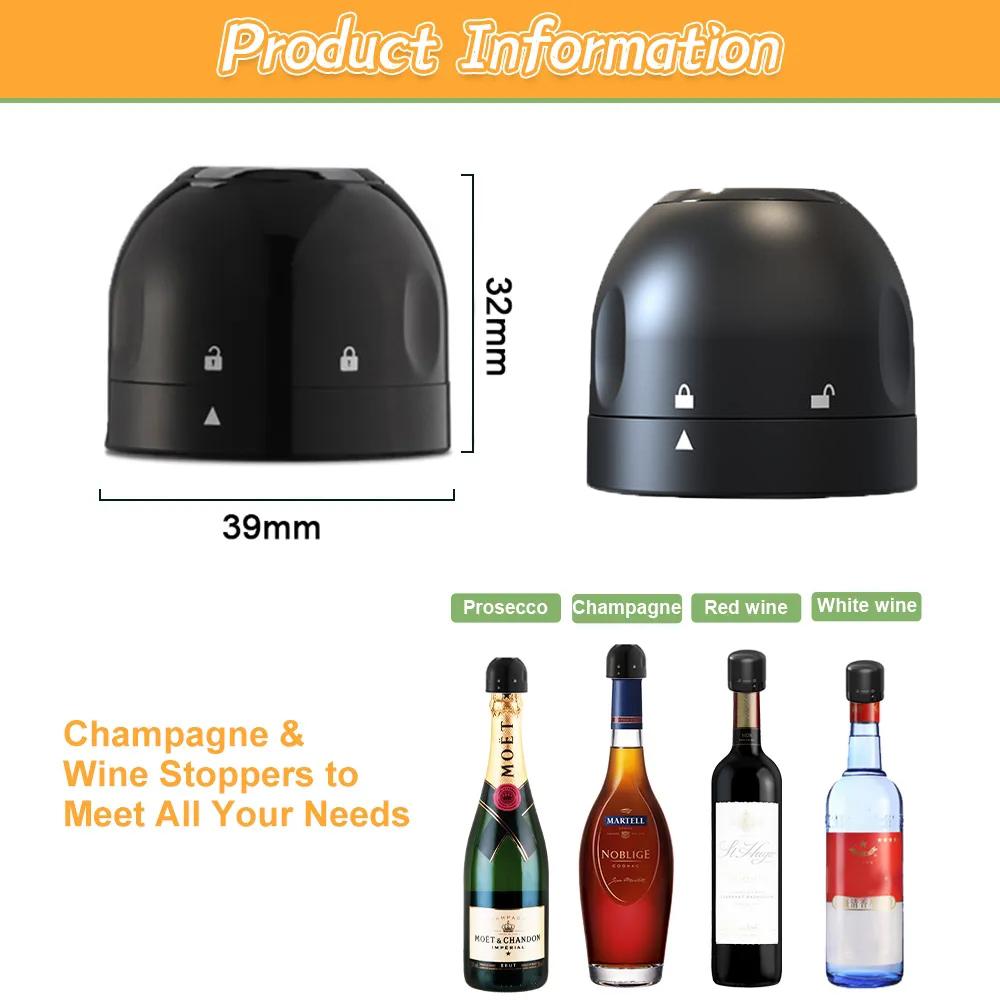 Вакуумная пробка для винных бутылок, многоразовые аксессуары для бара, силиконовая пробка для шампанского, кухонная утварь для домашнего пивоварения, инструменты для бара