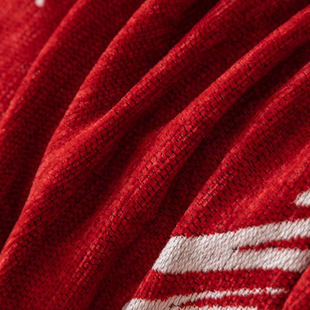 Рождественский чехол для дивана, одеяло из синели, украшение для дома и гостиной, чехол для дивана, одеяла для кровати, красные двухсторонние чехлы.