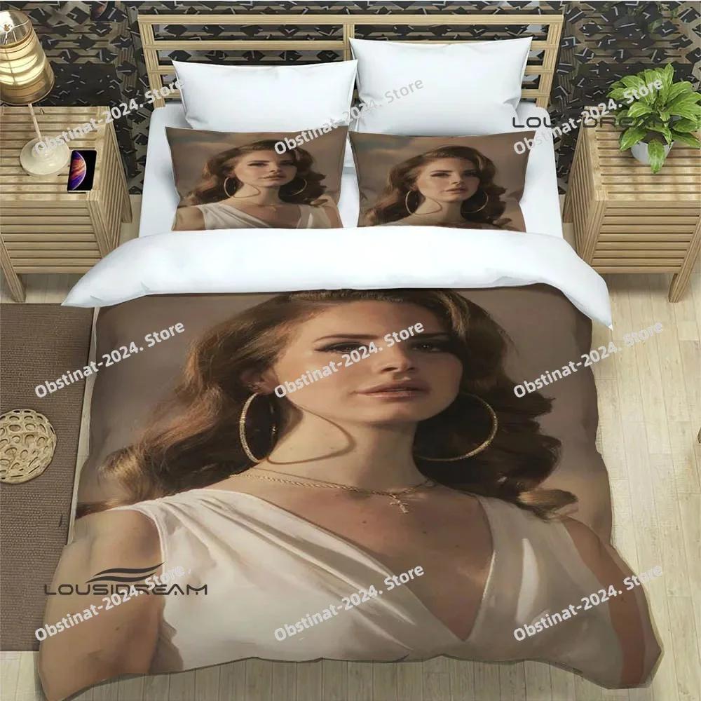 Постельное белье с принтом Lana Del Rey с наволочкой, мягкое одеяло, мягкое покрывало на односпальную, двуспальную, queen, super king-size размеры, роскошный подарок на день рождения