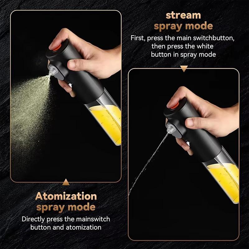 Диспенсер для масла для выпечки 200 мл Беспроводной кухонный распылитель для кулинарного масла Бутылка Кухонные гаджеты Бутылка-диспенсер для масла для салата