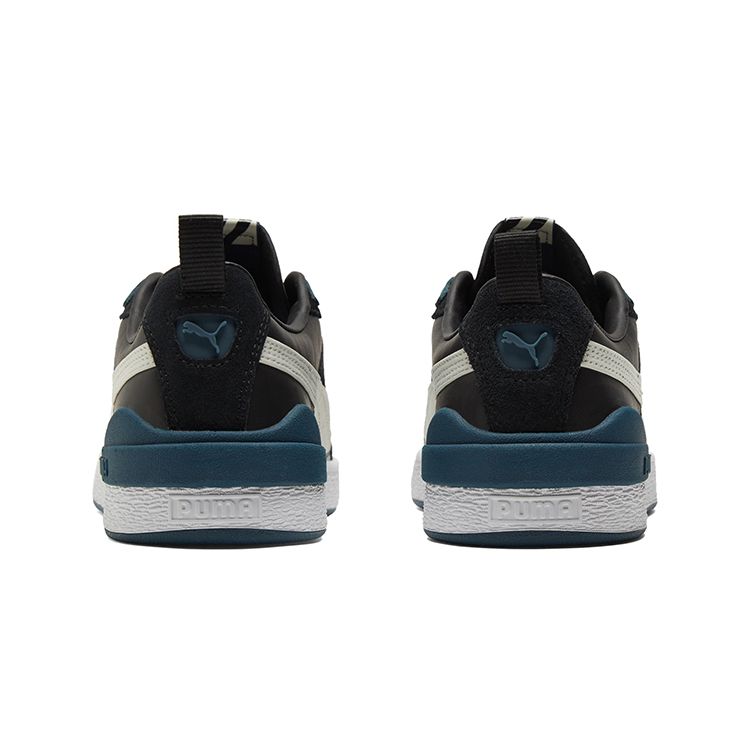 Puma Серия Suede Bloc Classic Универсальные повседневные низкие кеды Унисекс Кеды Черные 384187-01