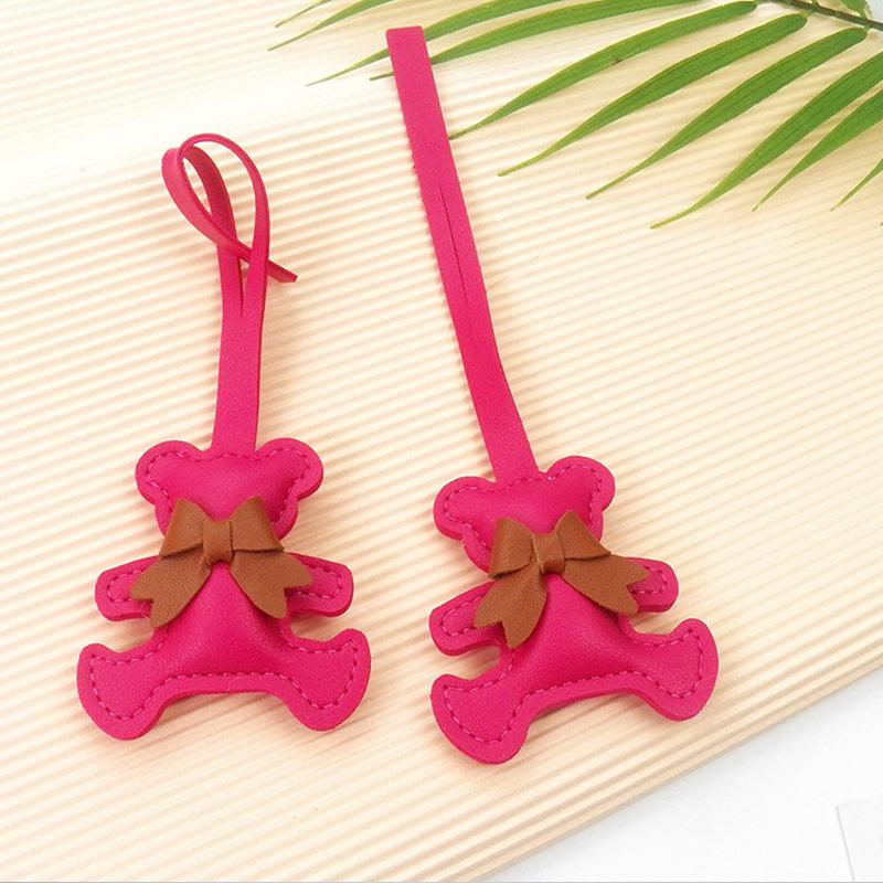 ПУ кожаный брелок милый бант декоративная сумка кулон украшение несколько цветов женщины девушки подарочные аксессуары