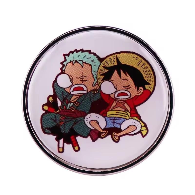 C7G Японское аниме One Piece Эмалевый значок Обезьяна Д. Луффи Металлическая мультяшная брошь Мужские Женские Броши Крутые Значки для портфеля Украсить