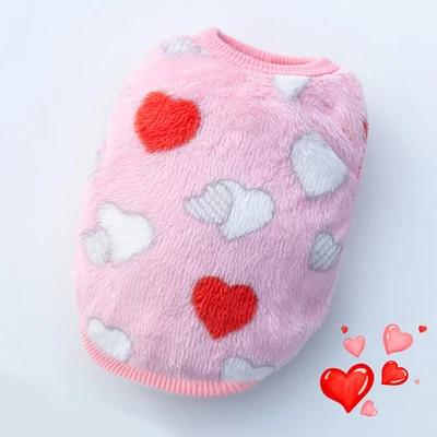 Warm Winter Vest for Small Dogs And Cats Cute Puppy Puffer Jacket Soft Flannel Pet Sweater X-Small Dog Accessories