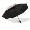 Magical Unicorn Floral Crown Sticker Decal for Kids Room DecorUmbrella, Portable 3-Fold Compact Umbrella for Men & Women Gift