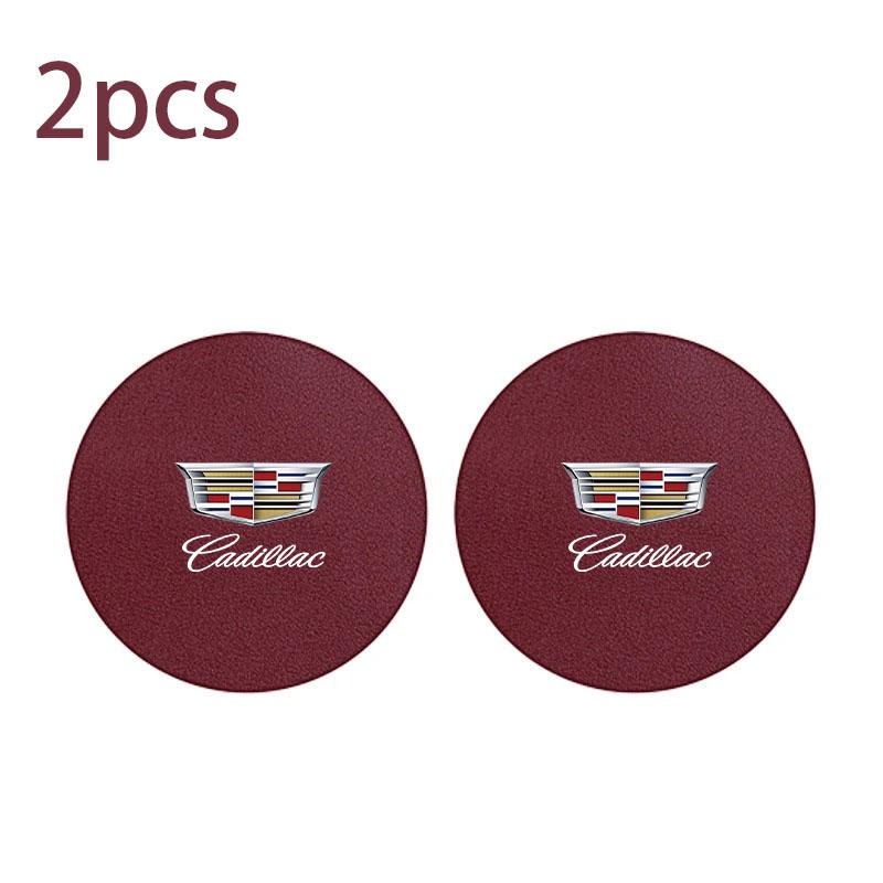 2pcs car cup holder mat non-slip coffee beverage mat for Cadillac ATS BLS CT4 CT6 CTS EXT SLS SRX STS XLR XT5 Escalade Deville