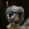 Gothic Vintage Stainless Steel Snake Ring for Men Cool Biker Hand Bones Rings Unique Creative Fashion Jewelry Gift Dropshipping