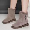 Новые зимние универсальные женские хлопковые ботинки со встроенным мехом, наваленные теплые, утолщенные, морозостойкие и устойчивые к морозу женские сноубутсы
