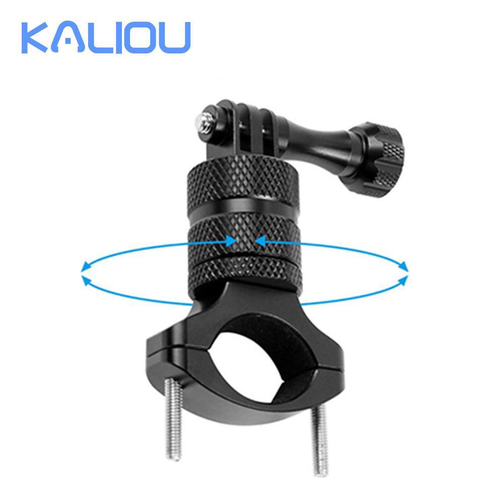 Металлический зажим для велосипеда и мотоцикла GoPro Sports Camera O-образной формы с горизонтальным кронштейном с двумя головками на 360°.