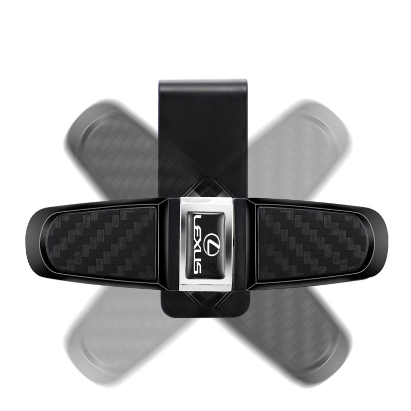 Зажим для солнцезащитного козырька автомобиля с вращением на 360°, зажим для очков, билетов, карт Для Lexus F SPORT GX460 Ct200h IS250 ES 220D IS200 Fsport GS GX IS