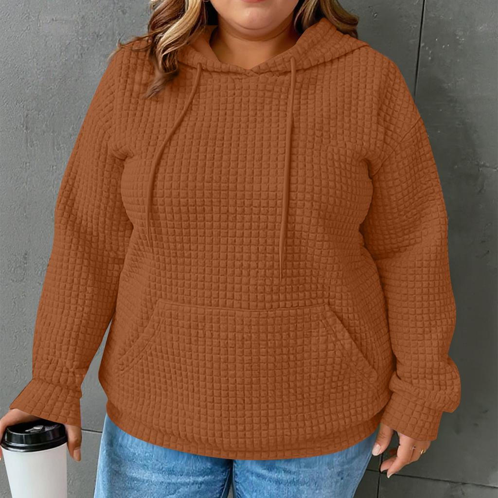 Женские толстовки с капюшоном, с длинным рукавом, повседневные, со шнурком, свитшоты, пуловер, карманы, топы