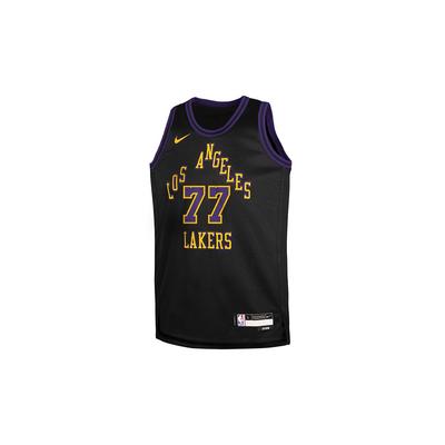 Детская спортивная футболка X NBA Los Angeles Lakers Luka Doncic 77 City Edition, дышащая, для детей DX8506-LLD