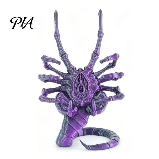 Sturdy Plastic Phone Dock 3D Printed Sci-Fi Horror Holder, Novelty Stable Smartphone Stand, Collectible Figurine Stand Compact Ornament for