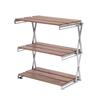 M-Modern-Outdoor Складная походная стойка Портативная 3-ярусная стойка Легко переносить Складная для пикника Кемпинга Барбекю Складной стол, Простая в использовании