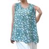 AICA Sleeveless Tank Lightweight Rayon Floral Loose One Size To Pattern 5 Women's Blouse, Top, T-Shirt, Top, Loungewear, Innerwear, Cool, Fabric,