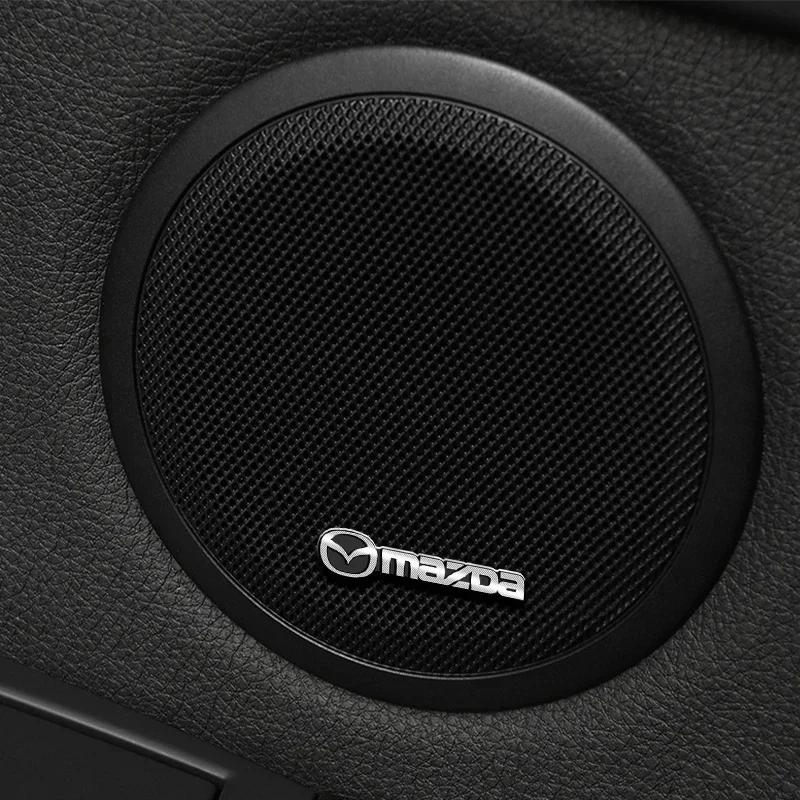 4 шт. 3D Значок-эмблема-наклейка Harman/Kardon Hi-fi Стереодинамик из алюминия для Mazda CX-5 CX5 Atenza CX-7 CX-9 MX5 CX30
