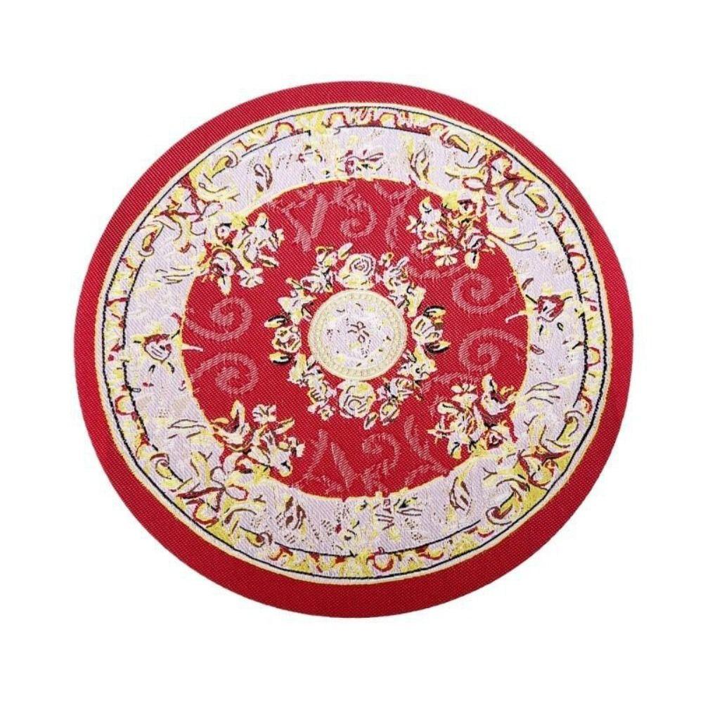 Multicolor Dollhouse Carpet Toy Doll Accessories Oval Round Miniature Weaving Rug Playing House Turkish Style Floor Covering Mat