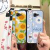 Back Cover Wristband Phone Case For Samsung Galaxy A510/A5 2016/SM-A510F Anti-dust Kickstand Waterproof Flower Durable