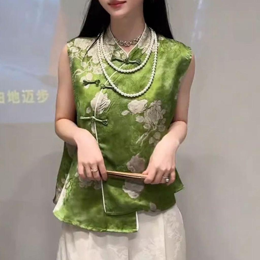 Верх летний летний с диагональным верхом, безрукавка взрывная рубашка, высококлассный темперамент