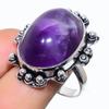 Sage Amethyst Gemstone 925 Sterling Silver Gift Jewelry Ring Size 10.5