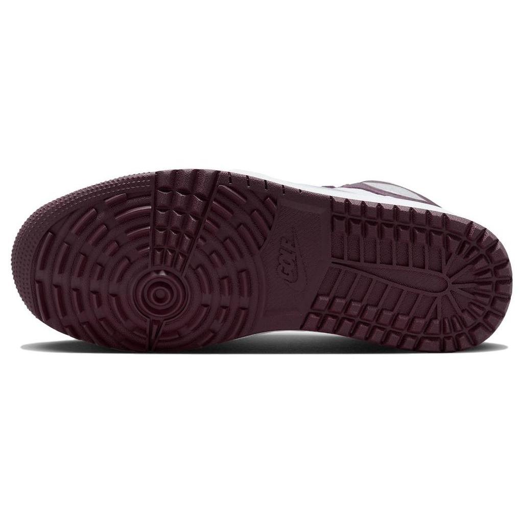 Кроссовки Air Jordan 1 High Golf Bordeaux Унисекс Красный Белый Металлик-Серебристый DQ0660-103