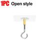 1Pcs Traceless Punch-Free Ceiling Hook Heavy Duty Seamless Transparent Hooks