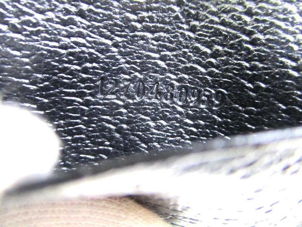 Authentic GUCCI GG Black Canvas and Leather 6 Pics Key Chain #b291 Seller refurbished