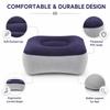 Thickened PVC Inflatable footrest, adjustable inflatable footstool Portable footrest for long-distance travel by plane or high-speed train Home