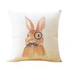 Premium Quality Rabbit Pillowcase Linen Sofa Throw Pillow Cover For Charming Home Decor