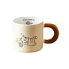 Retro Cute Cat Ceramic Home Breakfast Cup High Value Water Cup Couple Coffee Cup