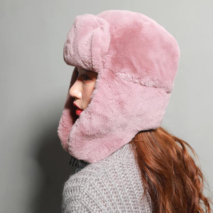 Шапка Thunderbolt женская милая зимняя теплая утолщенная защита ушей хлопковая шапка мужская ветрозащитная теплая плюшевая