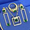 Jewelry European and N Anti Allergic Zircon Necklace Earring Jewelry Set