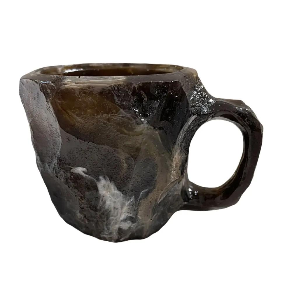 Imitation Mineral Crystal Coffee Mugs Elegant Imitation Mineral Cup Multi-use Imitation Mineral Crystal Mug for Milk Coffee Tea