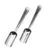 Scoop With Stainless Steel Mini Shovel Coffee Measuring Spoon For Tea Leaf Protein Powder Bag Sealing Clip Scoops Ya749